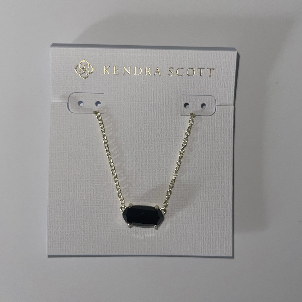 NWT black and gold kendra scott necklace